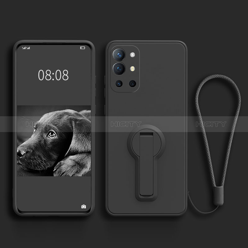 Custodia Silicone Ultra Sottile Morbida Cover con Supporto per OnePlus 9R 5G