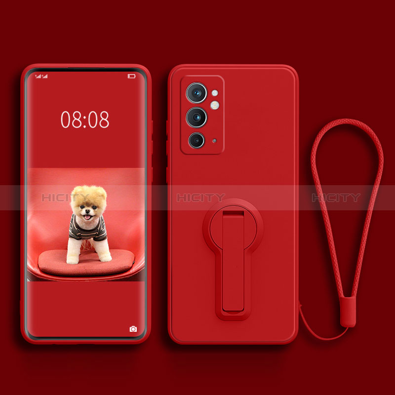 Custodia Silicone Ultra Sottile Morbida Cover con Supporto per OnePlus 9RT 5G