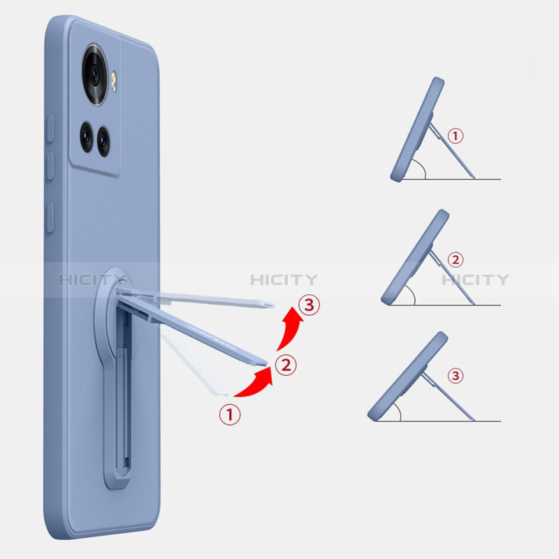 Custodia Silicone Ultra Sottile Morbida Cover con Supporto per OnePlus Ace 5G