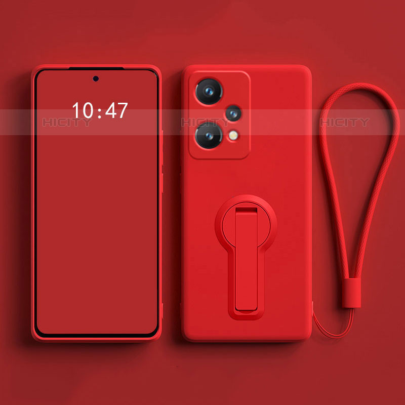 Custodia Silicone Ultra Sottile Morbida Cover con Supporto per OnePlus Nord CE 2 Lite 5G Rosso