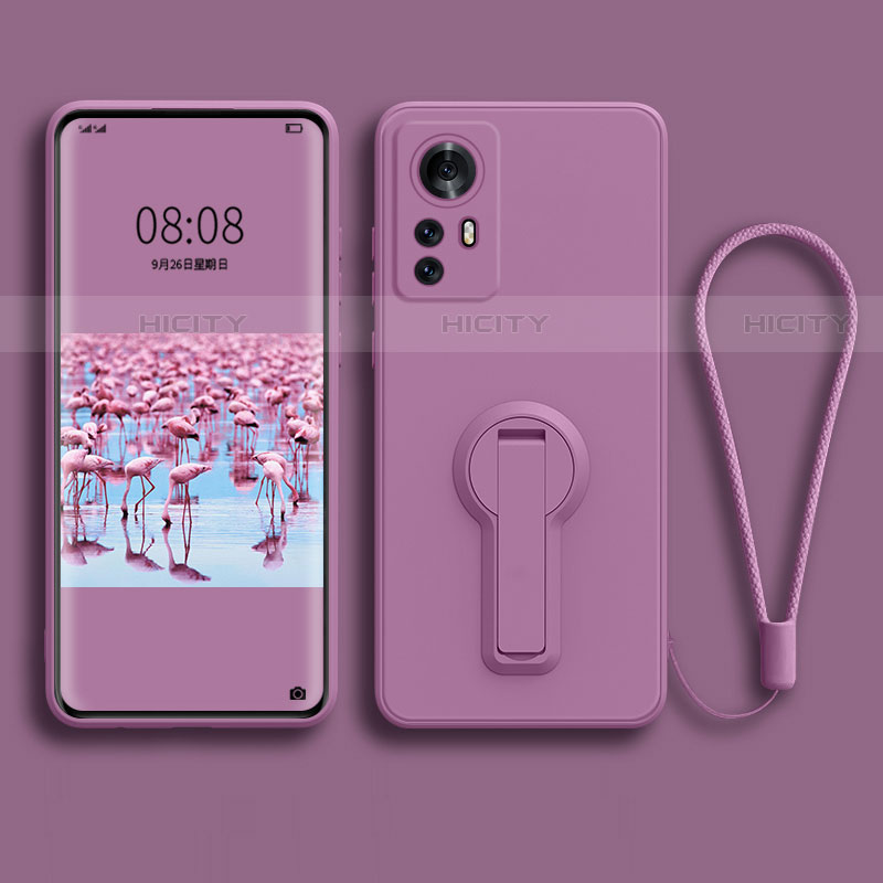 Custodia Silicone Ultra Sottile Morbida Cover con Supporto per Xiaomi Mi 12 Pro 5G