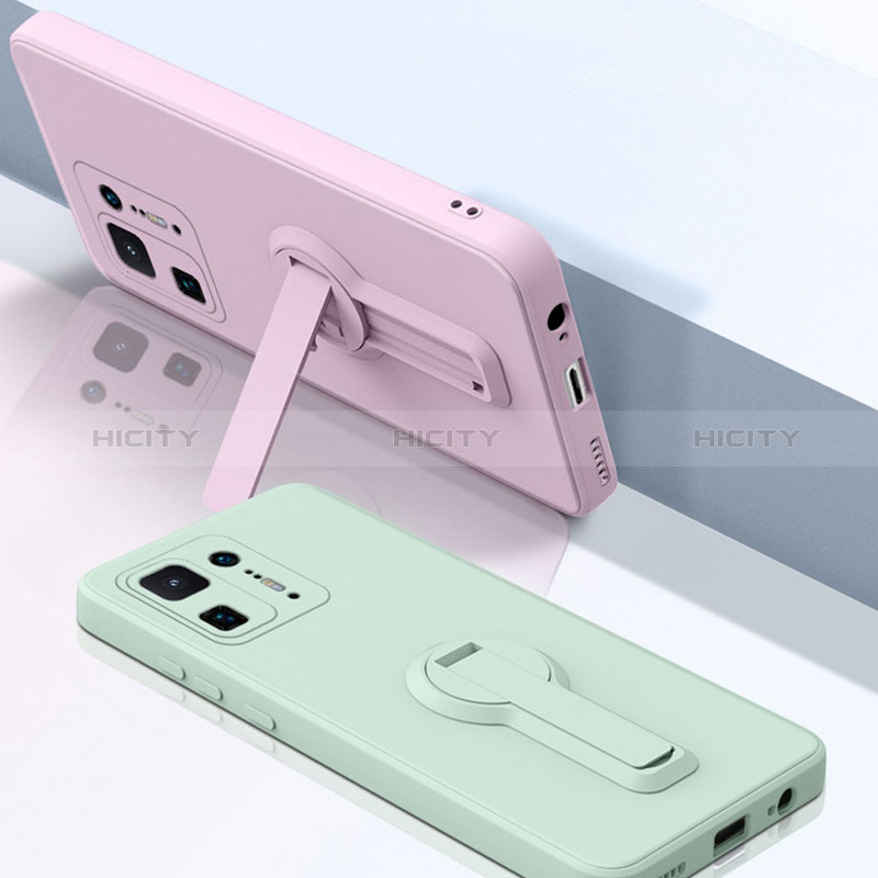 Custodia Silicone Ultra Sottile Morbida Cover con Supporto per Xiaomi Mi Mix 4 5G