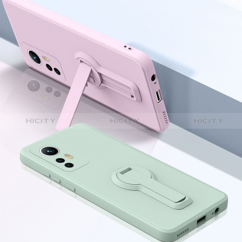 Custodia Silicone Ultra Sottile Morbida Cover con Supporto per Xiaomi Redmi K50 Ultra 5G