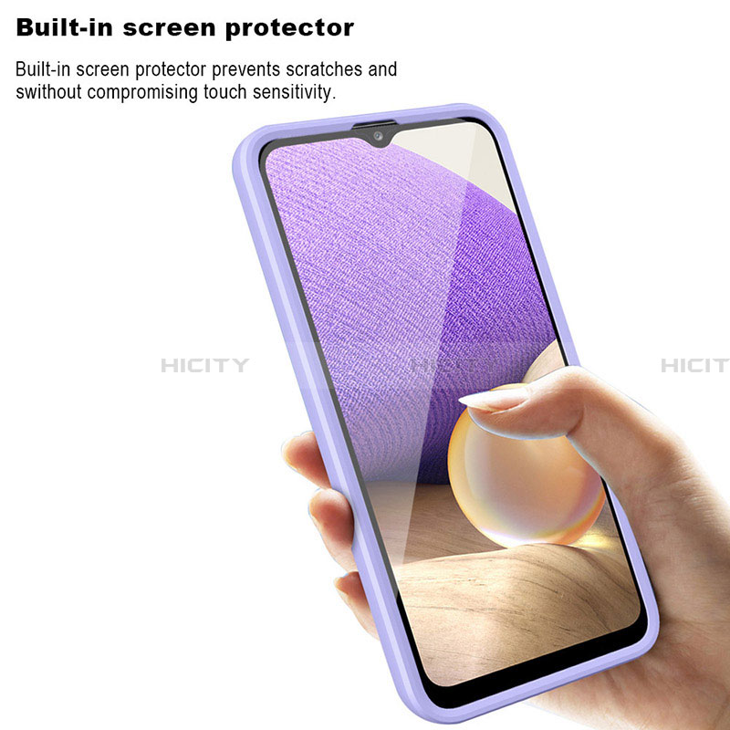 Custodia Silicone Ultra Sottile Morbida Cover Fronte e Retro 360 Gradi MJ1 per Samsung Galaxy A32 4G