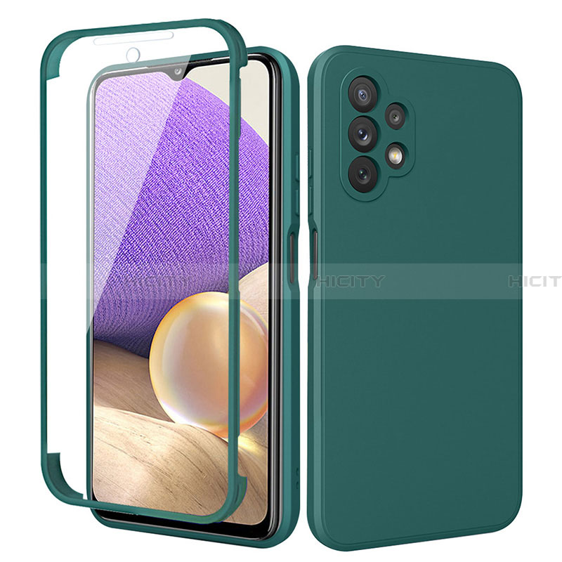 Custodia Silicone Ultra Sottile Morbida Cover Fronte e Retro 360 Gradi MJ1 per Samsung Galaxy A32 4G Verde