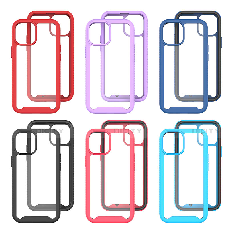 Custodia Silicone Ultra Sottile Morbida Cover Fronte e Retro 360 Gradi per Apple iPhone 14