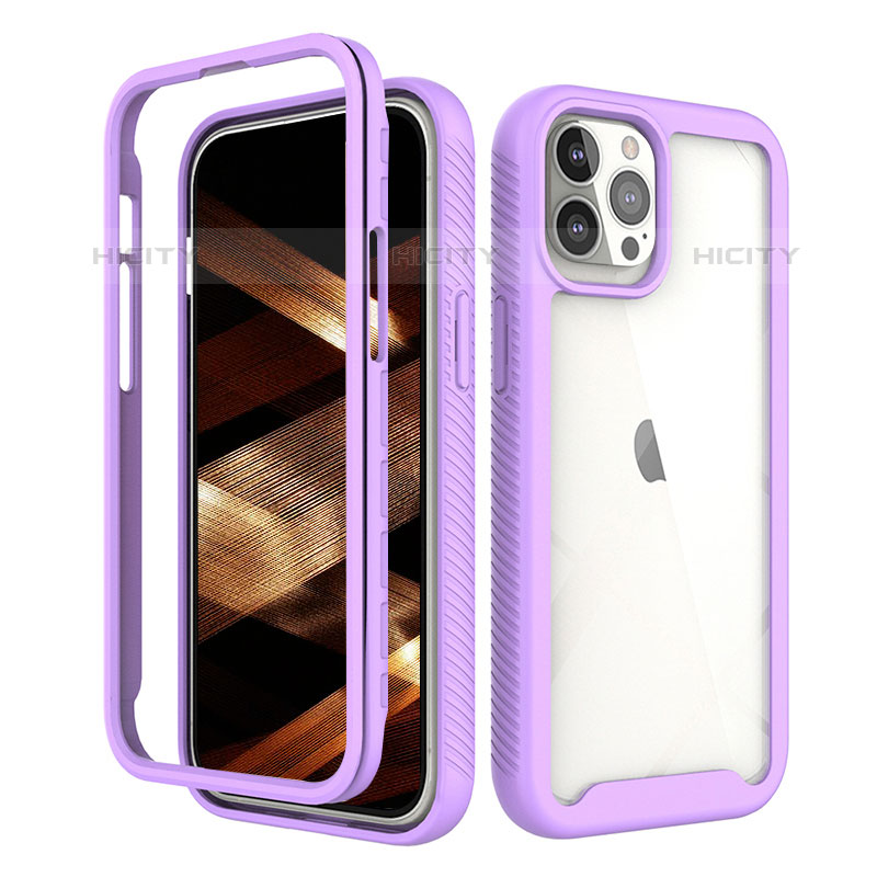 Custodia Silicone Ultra Sottile Morbida Cover Fronte e Retro 360 Gradi per Apple iPhone 15 Pro