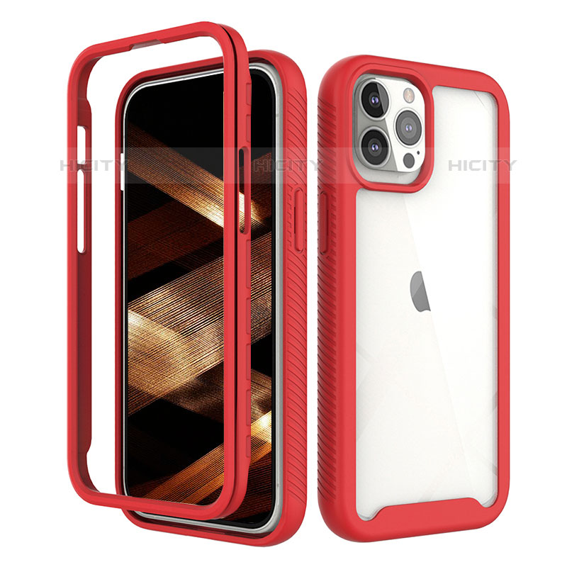 Custodia Silicone Ultra Sottile Morbida Cover Fronte e Retro 360 Gradi per Apple iPhone 15 Pro