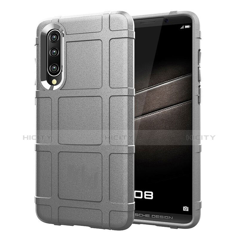 Custodia Silicone Ultra Sottile Morbida Cover Fronte e Retro 360 Gradi per Huawei P30 Argento