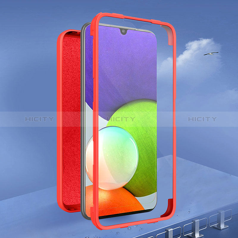 Custodia Silicone Ultra Sottile Morbida Cover Fronte e Retro 360 Gradi per Samsung Galaxy A22s 5G