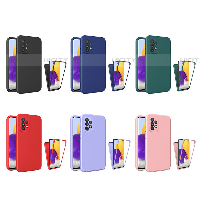 Custodia Silicone Ultra Sottile Morbida Cover Fronte e Retro 360 Gradi per Samsung Galaxy A72 4G