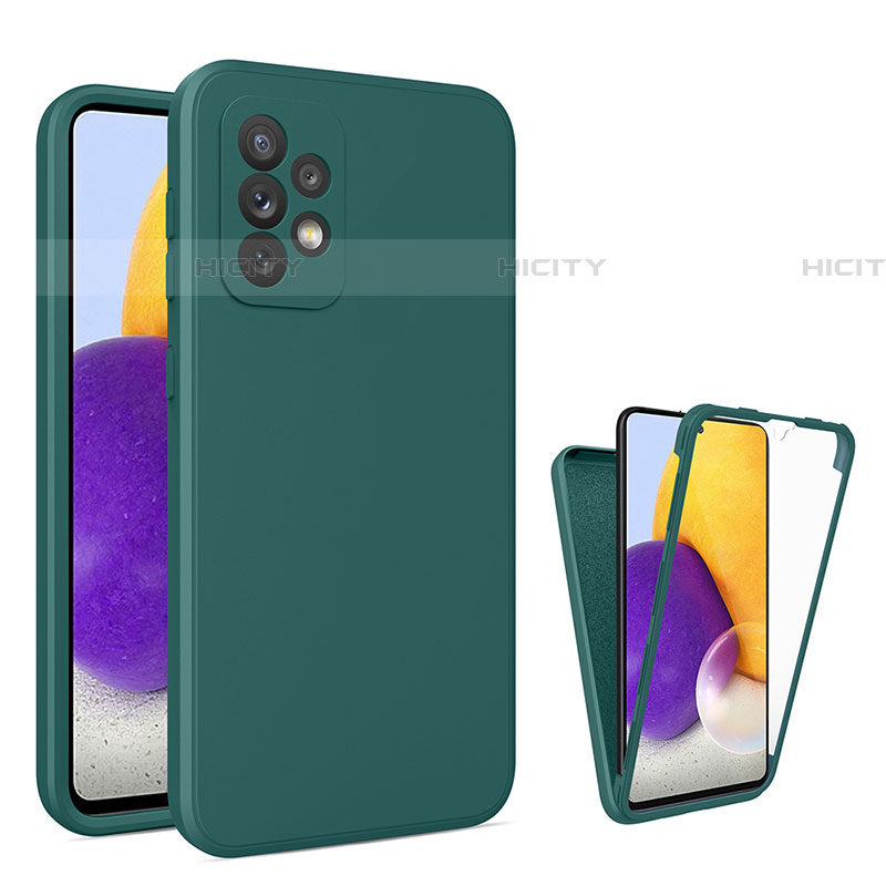 Custodia Silicone Ultra Sottile Morbida Cover Fronte e Retro 360 Gradi per Samsung Galaxy A72 4G Verde