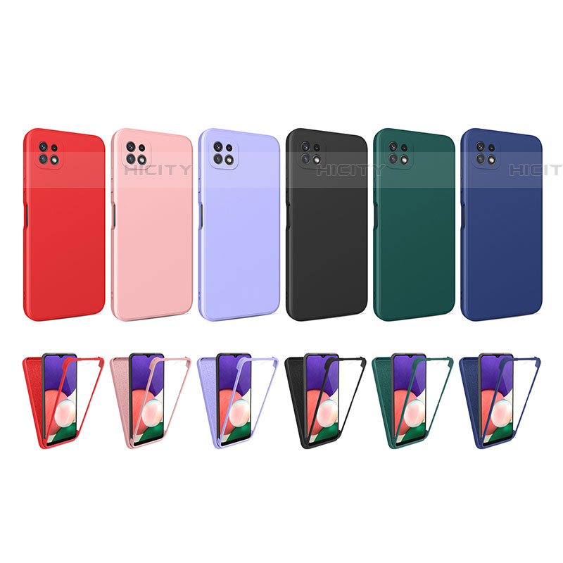 Custodia Silicone Ultra Sottile Morbida Cover Fronte e Retro 360 Gradi per Samsung Galaxy F42 5G