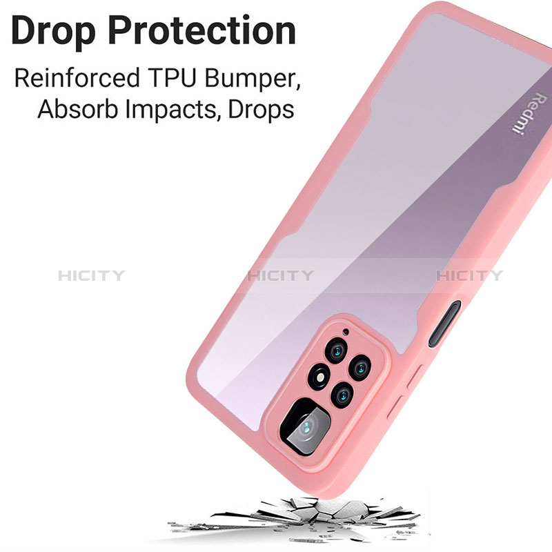 Custodia Silicone Ultra Sottile Morbida Cover Fronte e Retro 360 Gradi per Xiaomi Redmi Note 11 4G (2022)