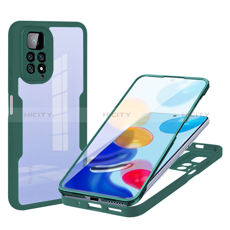 Custodia Silicone Ultra Sottile Morbida Cover Fronte e Retro 360 Gradi per Xiaomi Redmi Note 11 4G (2022)