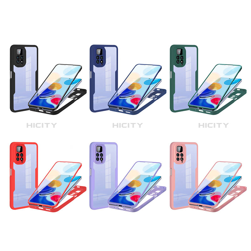 Custodia Silicone Ultra Sottile Morbida Cover Fronte e Retro 360 Gradi per Xiaomi Redmi Note 11 4G (2022)