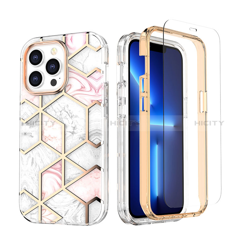 Custodia Silicone Ultra Sottile Morbida Cover Fronte e Retro 360 Gradi YJ3 per Apple iPhone 13 Pro