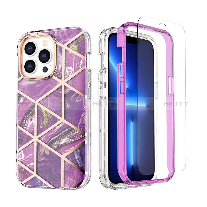 Custodia Silicone Ultra Sottile Morbida Cover Fronte e Retro 360 Gradi YJ3 per Apple iPhone 13 Pro Max