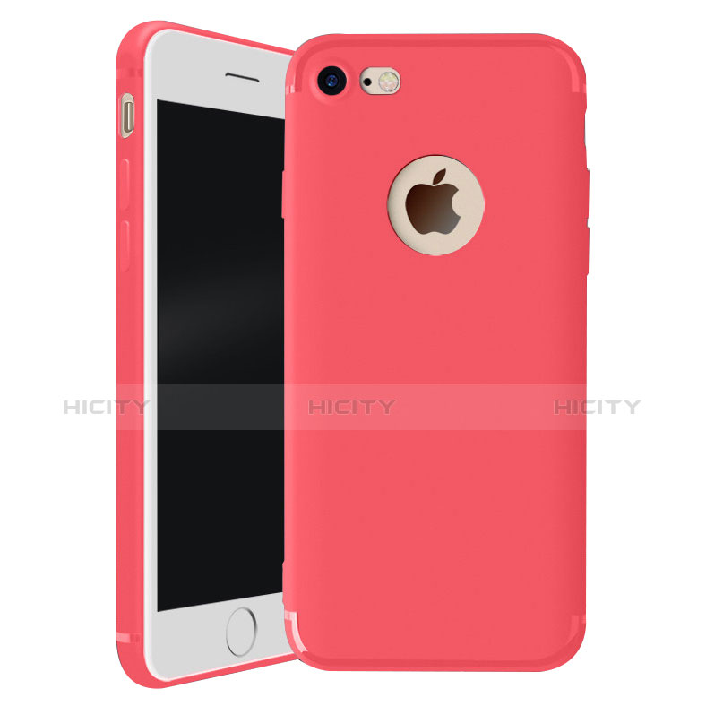 Custodia Silicone Ultra Sottile Morbida Cover H01 per Apple iPhone 8 Rosso