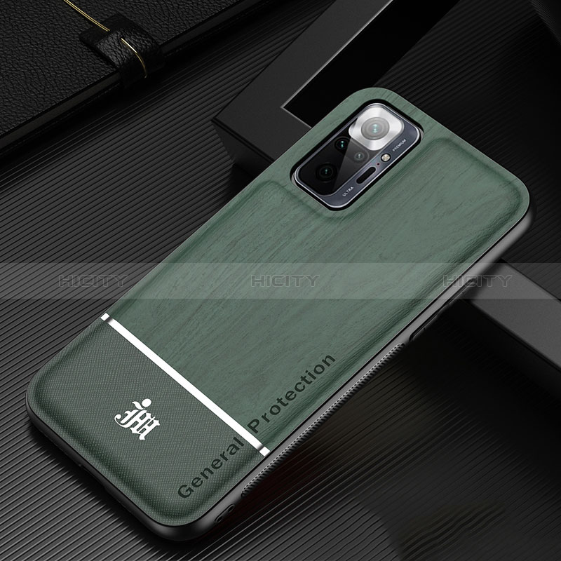 Custodia Silicone Ultra Sottile Morbida Cover JM1 per Xiaomi Redmi Note 10 Pro Max Verde