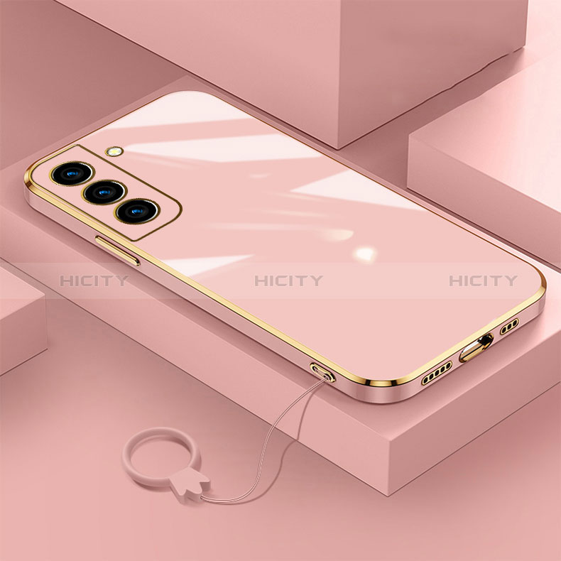 Custodia Silicone Ultra Sottile Morbida Cover M01 per Samsung Galaxy S25 Plus 5G Oro Rosa