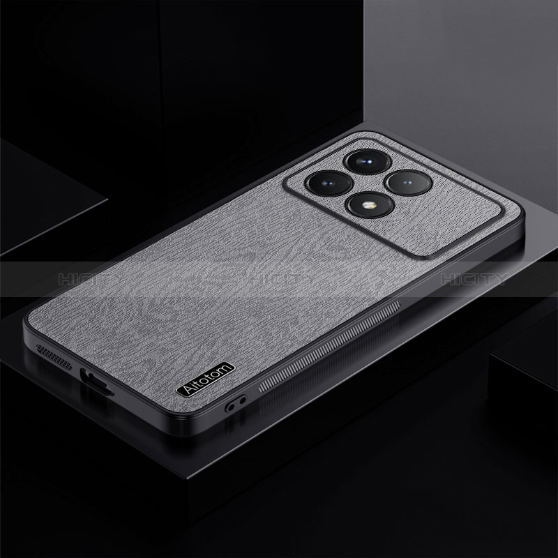 Custodia Silicone Ultra Sottile Morbida Cover PB1 per Xiaomi Redmi K70 Pro 5G Grigio