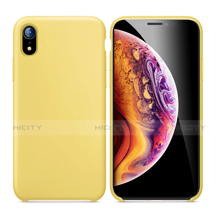 Custodia Silicone Ultra Sottile Morbida Cover S01 per Apple iPhone XR Giallo