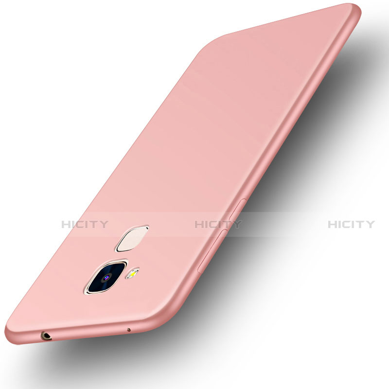 Custodia Silicone Ultra Sottile Morbida Cover S01 per Huawei Honor 5C Oro Rosa