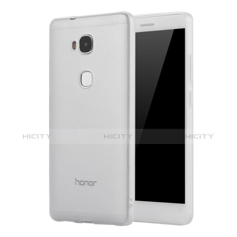 Custodia Silicone Ultra Sottile Morbida Cover S01 per Huawei Honor 5X Chiaro