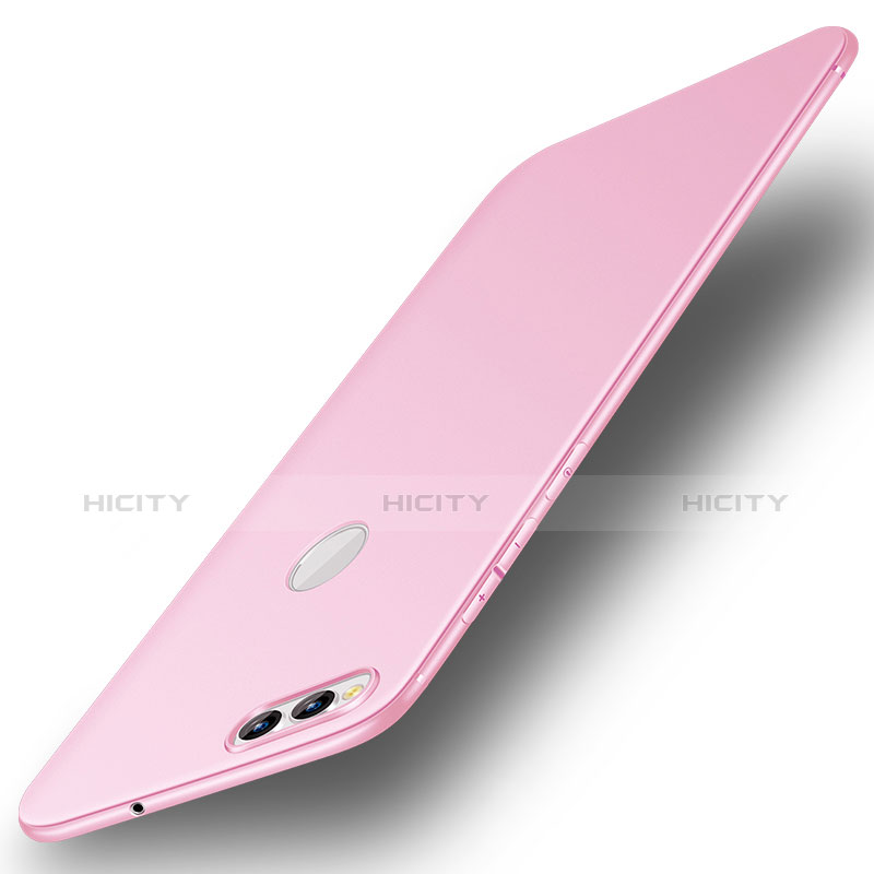 Custodia Silicone Ultra Sottile Morbida Cover S01 per Huawei Honor Play 7X Rosa