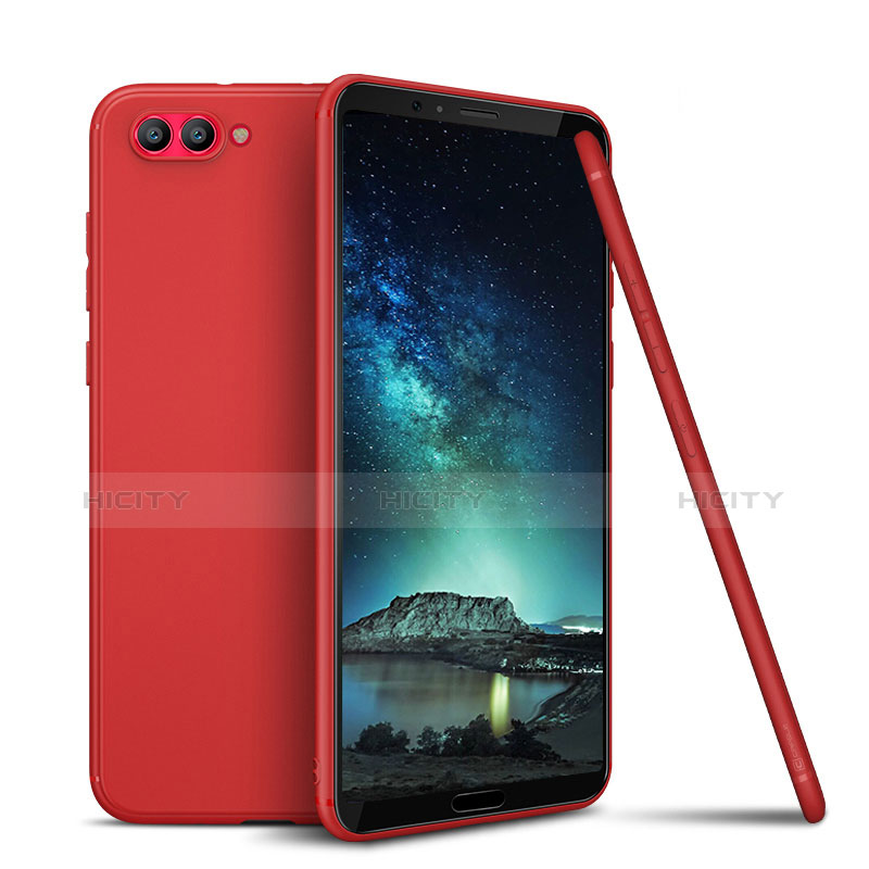 Custodia Silicone Ultra Sottile Morbida Cover S01 per Huawei Honor V10 Rosso