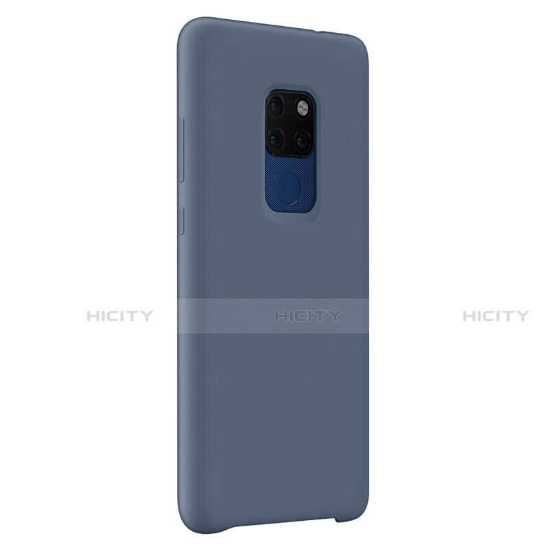 Custodia Silicone Ultra Sottile Morbida Cover S01 per Huawei Mate 20 Blu