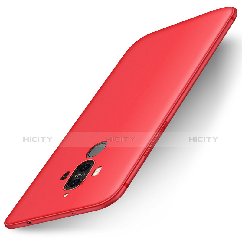 Custodia Silicone Ultra Sottile Morbida Cover S01 per Huawei Mate 9 Rosso