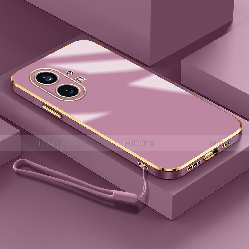 Custodia Silicone Ultra Sottile Morbida Cover S01 per Nothing Phone 1 Viola