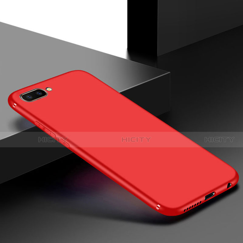 Custodia Silicone Ultra Sottile Morbida Cover S01 per Oppo A12e Rosso