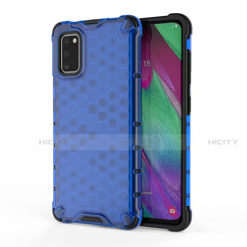 Custodia Silicone Ultra Sottile Morbida Cover S01 per Samsung Galaxy A41 Blu