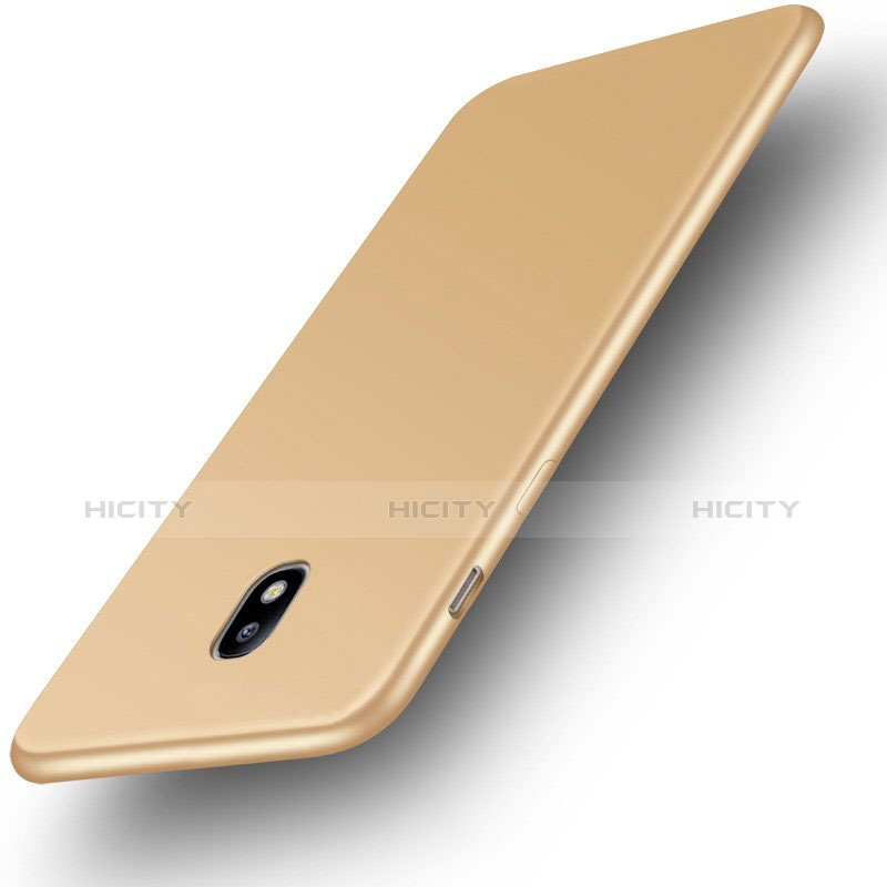 Custodia Silicone Ultra Sottile Morbida Cover S01 per Samsung Galaxy J3 Pro (2017) Oro