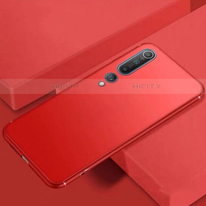 Custodia Silicone Ultra Sottile Morbida Cover S01 per Xiaomi Mi 10 Rosso