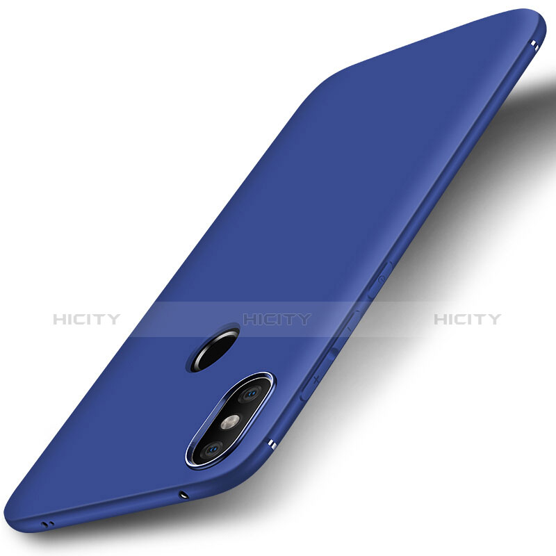 Custodia Silicone Ultra Sottile Morbida Cover S01 per Xiaomi Mi A2 Lite Blu