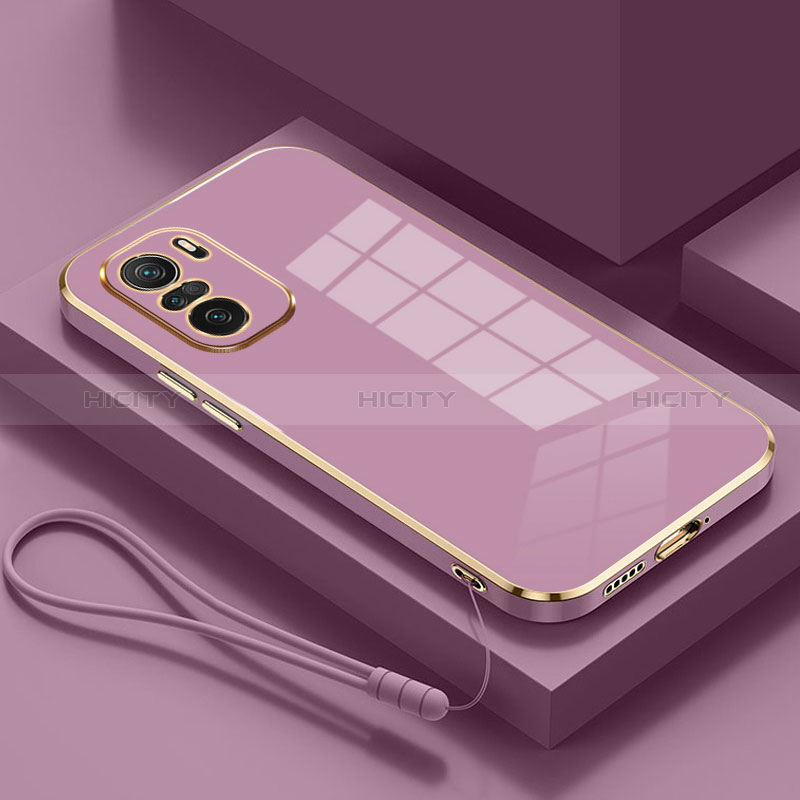 Custodia Silicone Ultra Sottile Morbida Cover S01 per Xiaomi Poco F3 5G Viola