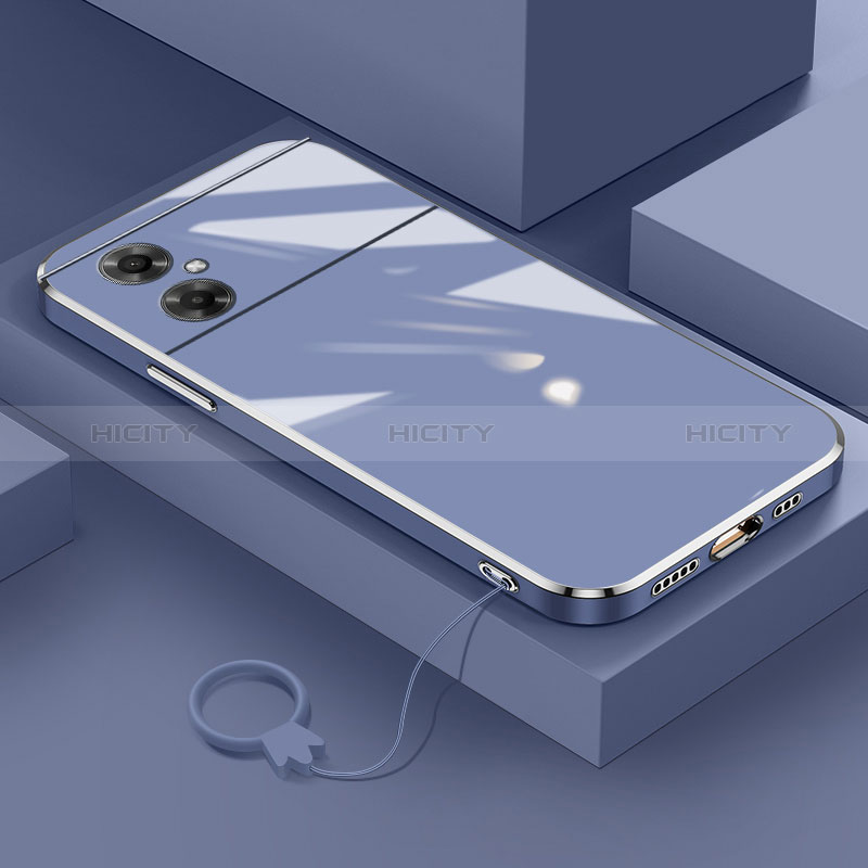 Custodia Silicone Ultra Sottile Morbida Cover S01 per Xiaomi Poco M4 5G Grigio Lavanda