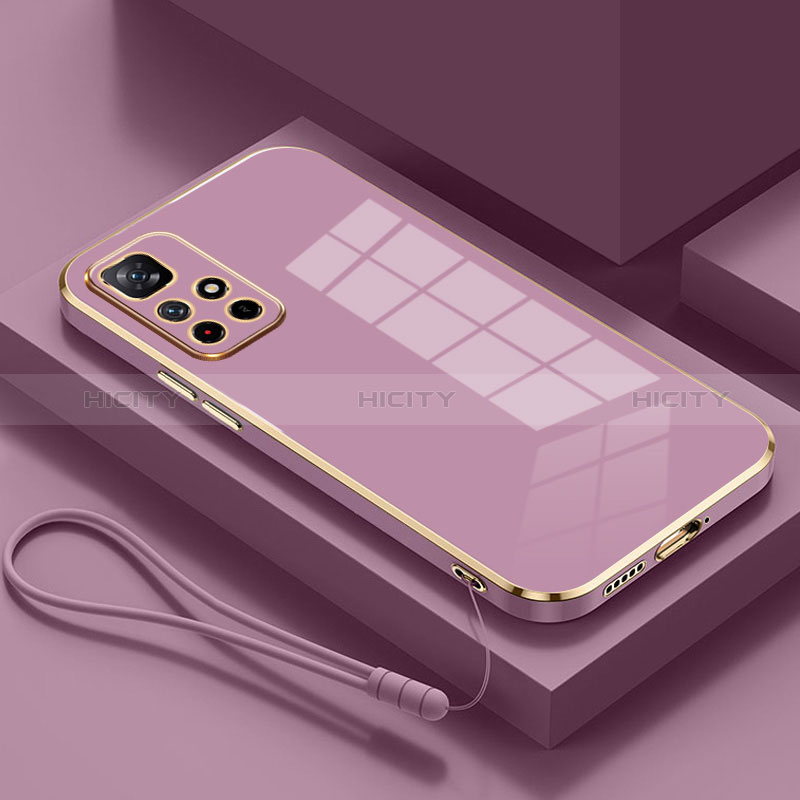 Custodia Silicone Ultra Sottile Morbida Cover S01 per Xiaomi Poco M4 Pro 5G Viola