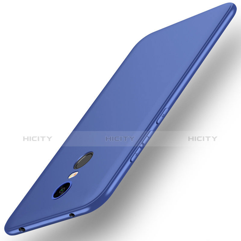 Custodia Silicone Ultra Sottile Morbida Cover S01 per Xiaomi Redmi 5 Plus Blu