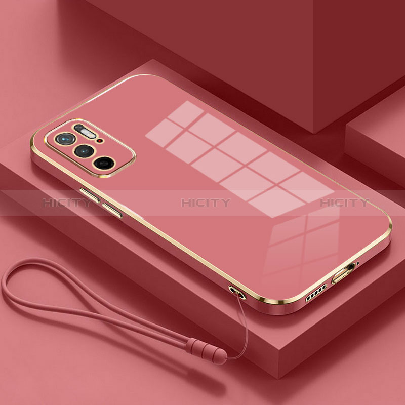 Custodia Silicone Ultra Sottile Morbida Cover S01 per Xiaomi Redmi Note 10 5G Rosso