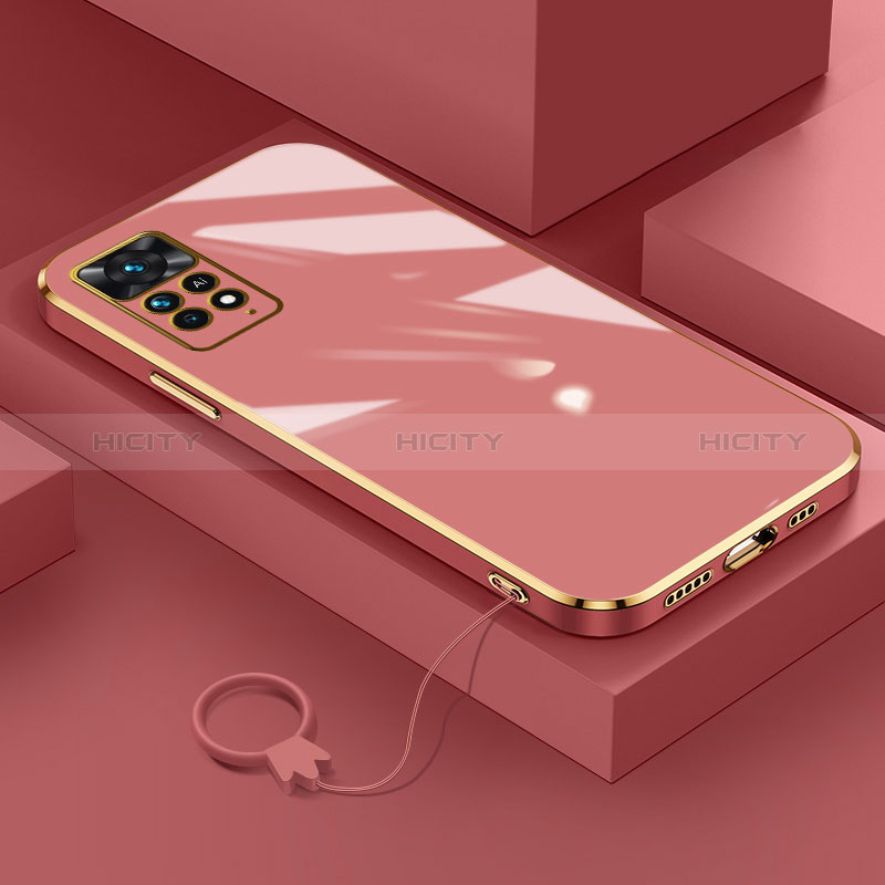 Custodia Silicone Ultra Sottile Morbida Cover S01 per Xiaomi Redmi Note 11 Pro 4G Rosso