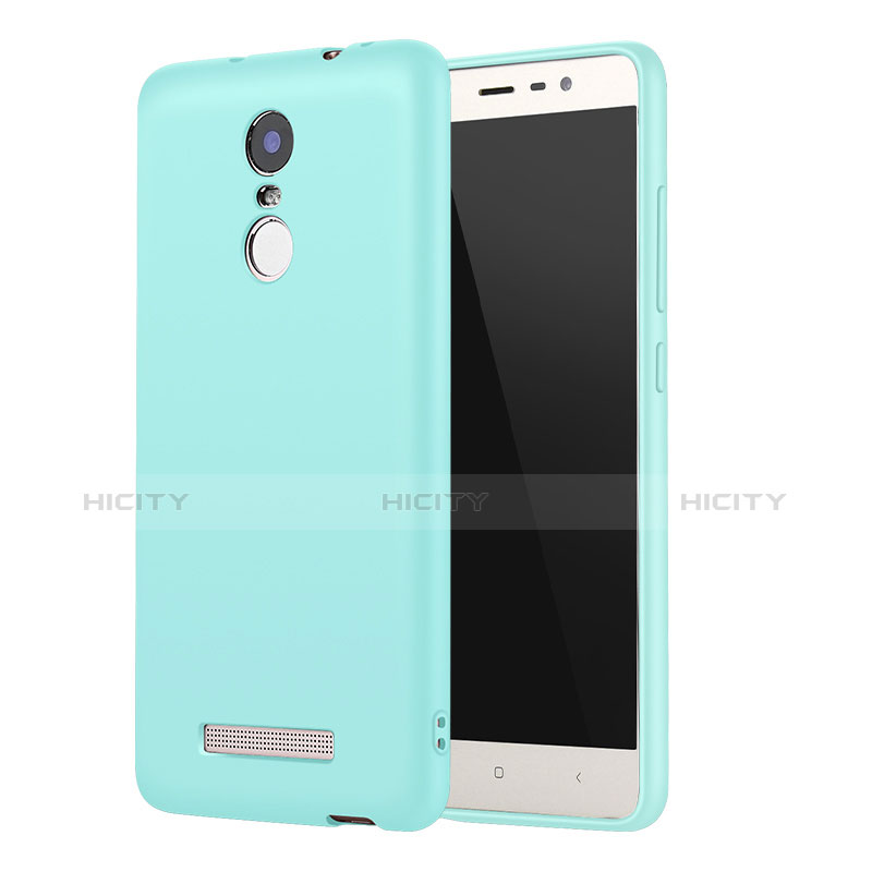 Custodia Silicone Ultra Sottile Morbida Cover S01 per Xiaomi Redmi Note 3 Pro Cielo Blu