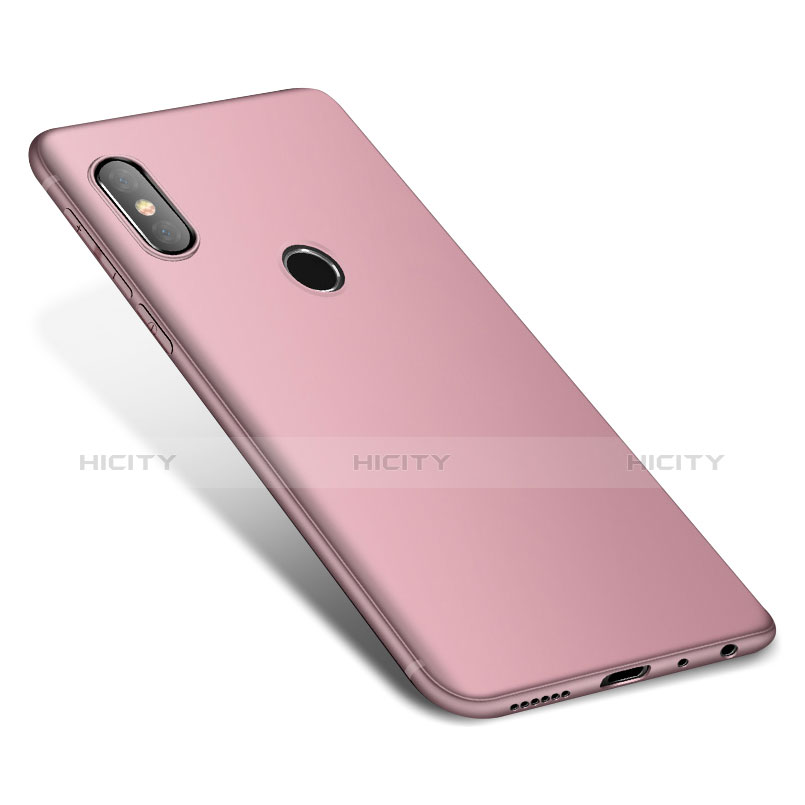 Custodia Silicone Ultra Sottile Morbida Cover S01 per Xiaomi Redmi Note 5 AI Dual Camera Rosa