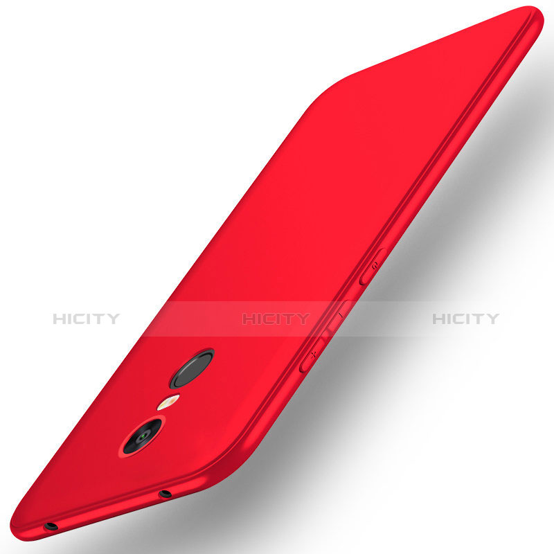 Custodia Silicone Ultra Sottile Morbida Cover S01 per Xiaomi Redmi Note 5 Indian Version Rosso