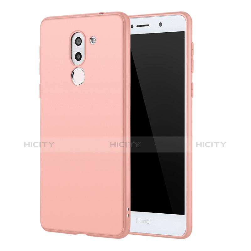 Custodia Silicone Ultra Sottile Morbida Cover S02 per Huawei Honor 6X Pro Rosa