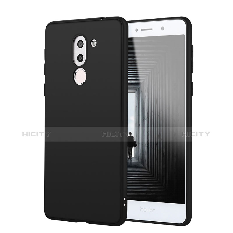 Custodia Silicone Ultra Sottile Morbida Cover S02 per Huawei Mate 9 Lite Nero